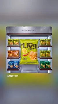شيبس بطاطس بنكهة الليمون والفلفل - ليون (Lion)