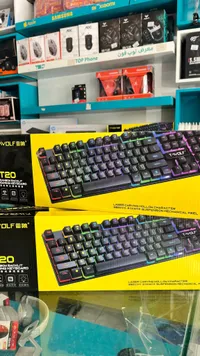 T-WOLF T20 Rainbow Backlit Gaming Keyboard