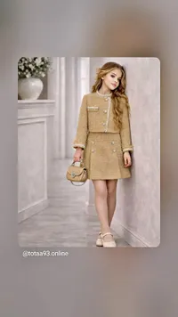 طقم فستان بناتي أنيق (totah93.online)