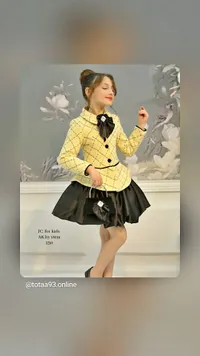 طقم فستان بناتي أنيق - JC for kids