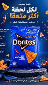 رقائق ذرة بنكهة الفلفل الحلو - دوريتوس (Doritos)