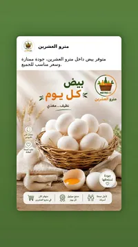 بيض طازج - مترو العشرين
