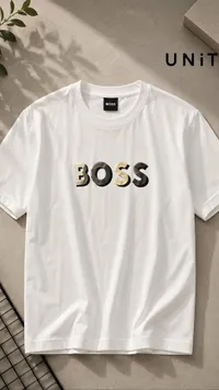 تيشيرت بطبعة شعار بوس (BOSS)