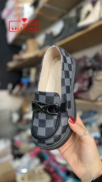حذاء أطفال كاجوال بنقشة المربعات - فالنتينو (Valentino)