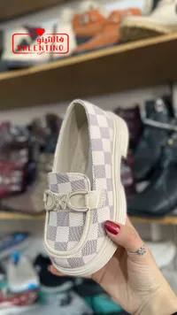 حذاء أطفال كاجوال بنقشة مربعات - فالنتينو (Valentino)
