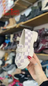 حذاء أطفال كاجوال بنقشة مربعات - فالنتينو (Valentino)