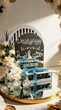 صندوق المهر الأنيق بتصميم مخصص