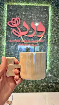 مج سيراميك بتصميم فيونكة - وردة (Warda)