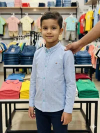 قميص أطفال رسمي بياقة كلاسيكية