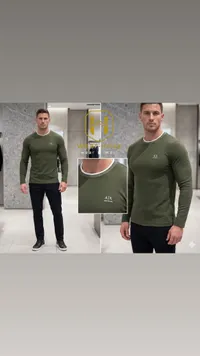 Armani Exchange Long Sleeve Crew Neck T-Shirt