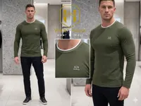 Armani Exchange Crew Neck Long Sleeve T-Shirt