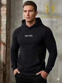 Ethnic Origin Black Hoodie