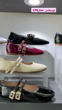 حذاء أطفال بناتي لامع