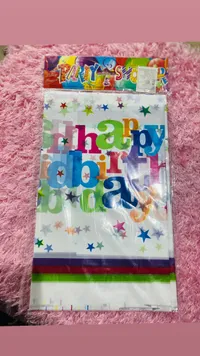 مفرش طاولة حفلة أطفال - Happy Birthday