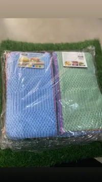 مجموعة مناشف مطبخ ملونة - ميكروفايبر