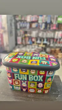 صندوق تخزين الألعاب الملون - فان بوكس (Fun Box)