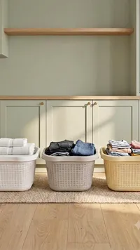 سلة غسيل بلاستيكية (Laundry Basket)