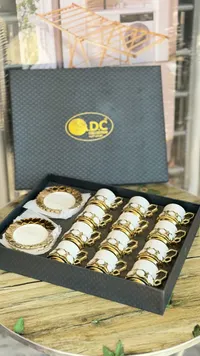 طقم أكواب وصحون قهوة - DC Collection
