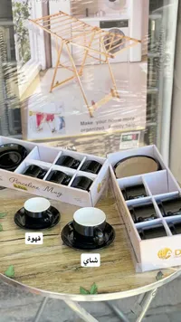 أكواب بورسلين مع صحون - DC Collection