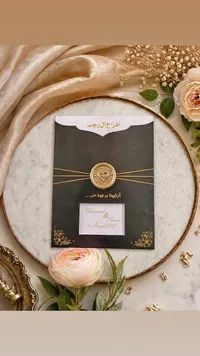 كرت دعوة زفاف - أفراح آل رجب