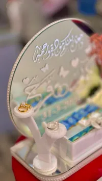 طقم تقديم دبل الخطوبة والزفاف