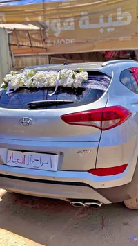 طقم تزيين سيارات الأفراح بالورود البيضاء