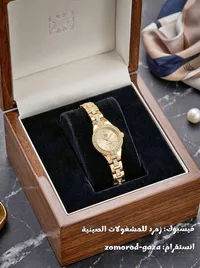 ساعة يد نسائية مرصعة - كيو آند كيو (Q&Q) - سوق غزة