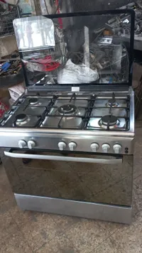 طباخ غاز ستانلس ستيل 5 شعلات