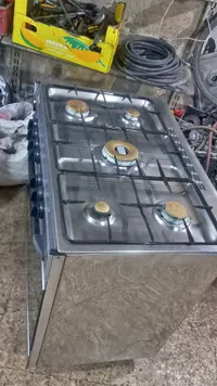 طباخ غاز 5 شعلات ستانلس ستيل