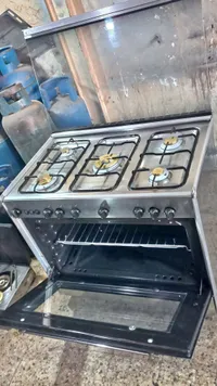 طباخ غاز منزلي 5 شعلات مع فرن