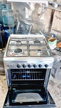 طباخ غاز منزلي 4 شعلات مع فرن